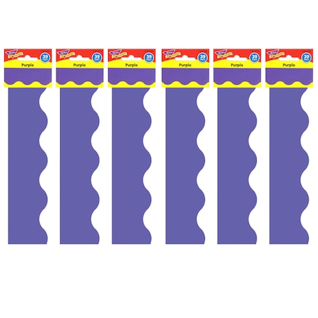 Trend Enterprises Purple Terrific Trimmers, 39 Feet/Pack, PK6 T91255